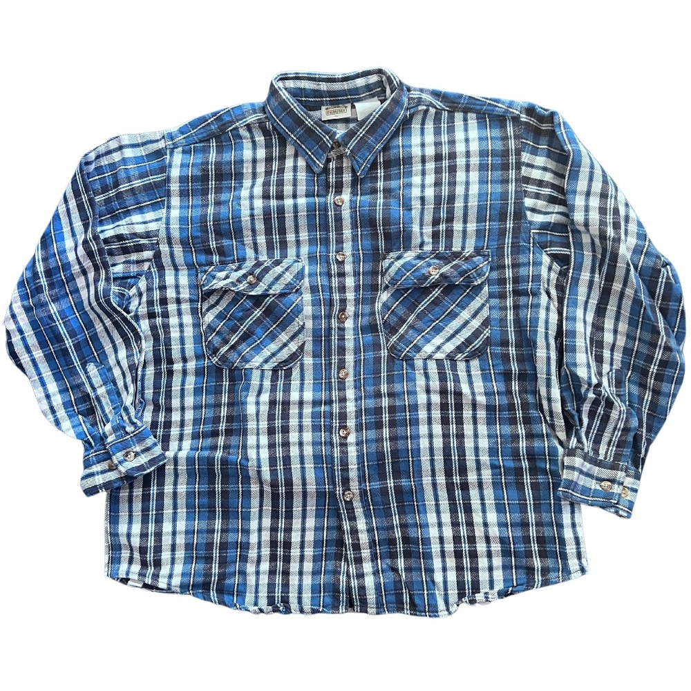 Men’s Thick Plaid Button-Down size XL